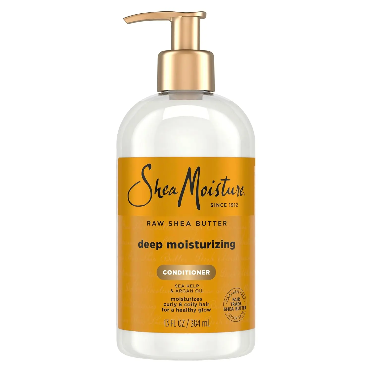 SheaMoisture Raw Shea Butter Deep Moisturizing Conditioner with Sea Kelp & Argan Oil, Organic Haircare for Dry, Damaged Curls, 13 oz, Moisturizer, Hydrating, Anti-Frizz, Blend, Smooth, Curly Hair, Deep Conditioner