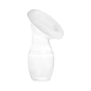 Silicone Breast Pump & Silicone Lid 5oz/150ML, Breastfeeding Accessory, Hands Free Pumping, BPA-Free, Easy Clean, Portable Design