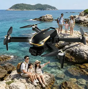 M8 Pro 2026 GPS Drone, 4K UHD EIS Camera Supported, 5G WiFi FPV Enabled, Brushless Motors, Optical Flow Hover, Obstacle Avoidance, Auto Return, 360° Stunt Roll, 2 Batteries for Long Flight Time