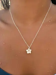 Elegant Sakura Necklace, Bohemian Floral Pendant Jewelry, Perfect Summer Gift for Women & Girls, Ideal Accessory for Everyday Wear