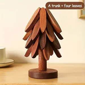 Solid Wood Heat Insulation Pads, Anti-Scald Table Mats, High-Temperature Resistant Pot Mats, Clay Pot Mats, Home Kitchen Essentials