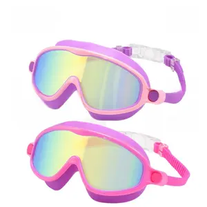 Children's swimming goggles, waterproof and anti-fog, high-definition large frame, protective goggles, diving equipment