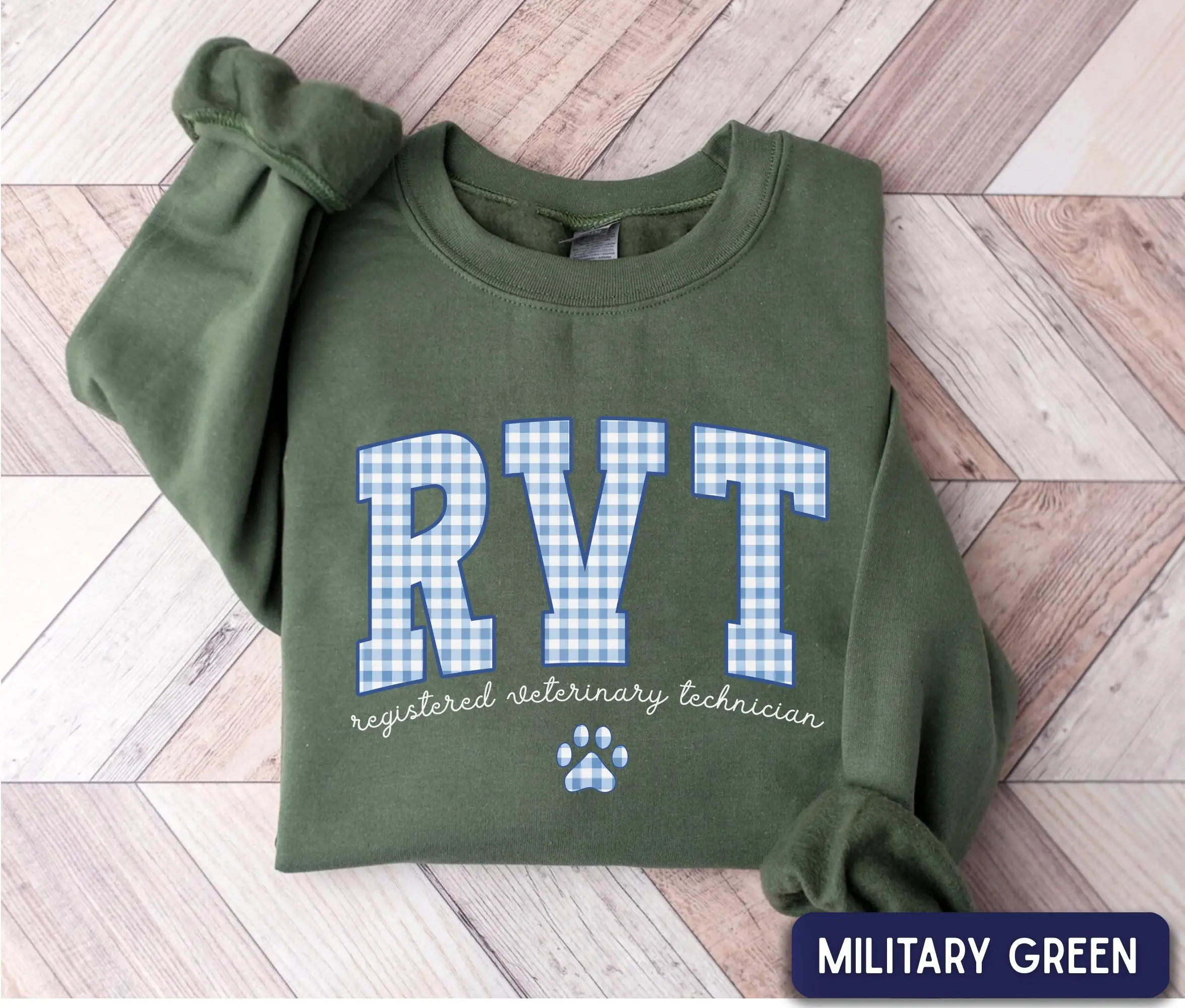RVT Sweatshirt / Short Sleeve T-SHIRT , Registered Veterinary Technician, Vet Tech Gift,  Vet Med shirt, vet clinic wear