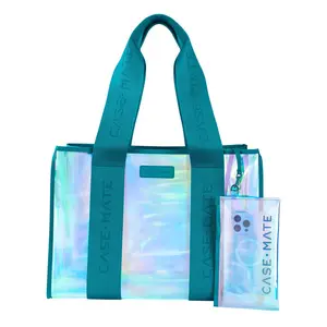 Emerald Blue Casemate Beach Tote Shoulder Bag