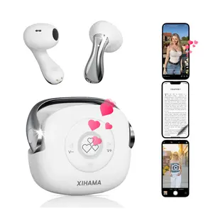 xihama B5 4-in-1 Scrolling Remote Control for TikTok YouTube IG Short Videos with Earbuds Wireless Bluetooth,Page Turner for Kindle App,Camera Shutter Remote for | iPhone | Android | iOS | iPad | Tablet | White
