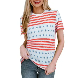 EVALESS Women's Casual Boho Print T Shirts Tops Crew Neck Short Sleeve Polka Dot Slim Fitted Soft Multicolour Tee 2026 Trendy Womenswear Summer Outfits Summervibes  Deals For You Days