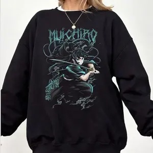 [Sale Up To 50%] Muichiro Tokito Sweatshirt, Mist Hashira Anime Sweatshirt, streetwear graphic tee