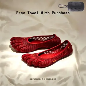 Women's Five Finger Shoes Indoor Fitness Running Yoga Pilates Dance Soft Bottom Non-Slip Quick-Dry Breathable Mesh Shoes Gym Training Walking Anti-Slip Lightweight Comfortable Five Toe Sports Footwear