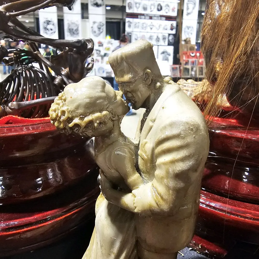 Mr and Mrs Frank fun Frankenstein resin statue