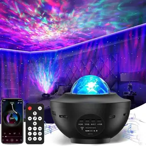 New LED Starry Galaxy Projector Night Light Child Gift USB Bluetooth Music Player Star NightLight Colorful Projector Night Lamp Christmas gift  colors dynamic projections  Valentine’s Day gift