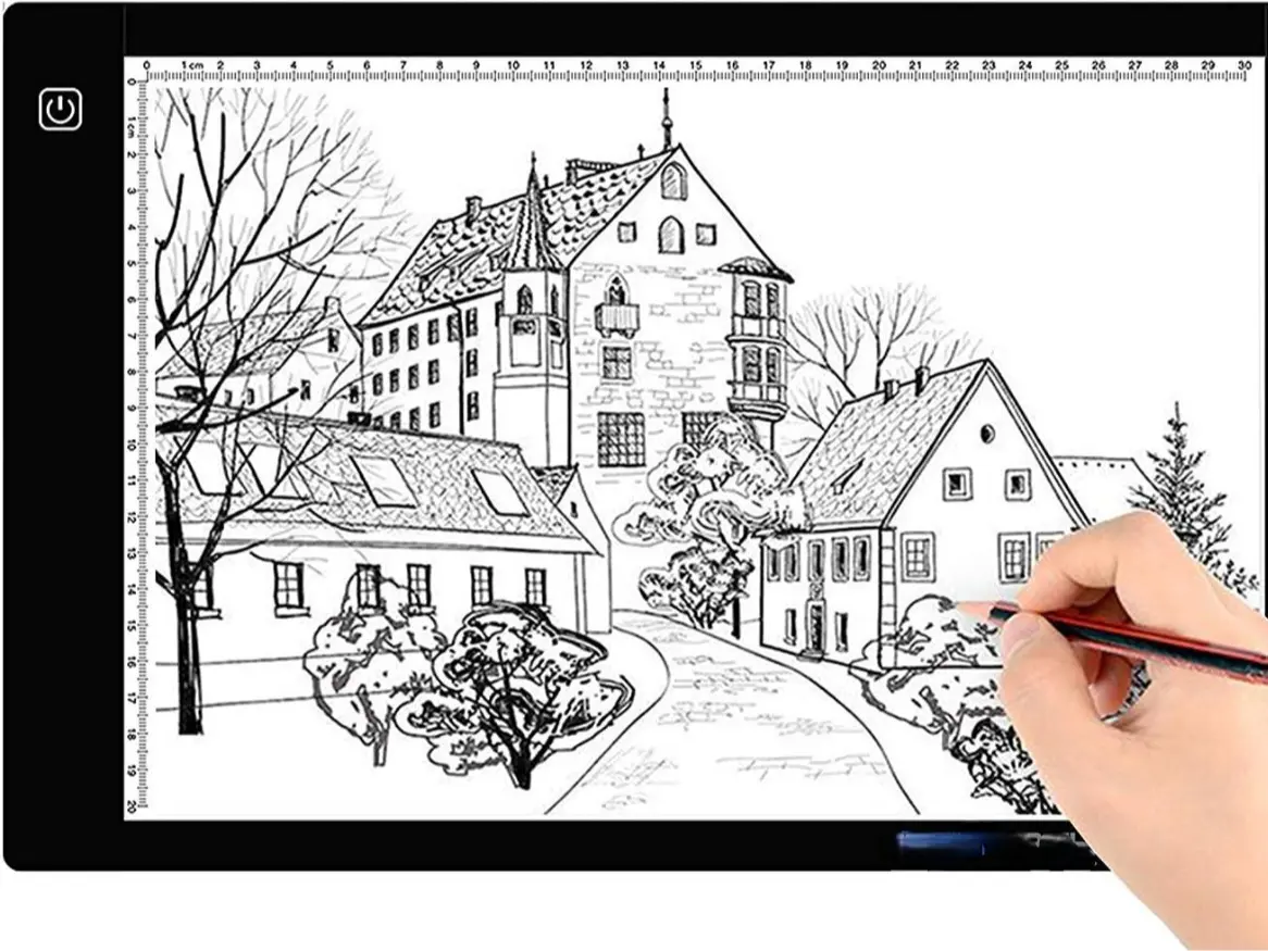 [New Deal] - A4 Ultra-Thin Portable LED tracing Light Box Dimmable Brightness LED Art Tracing Pad for Artist Drawing Sketching Animation Stencilling and 5d Diamond Painting (Black, A4)
