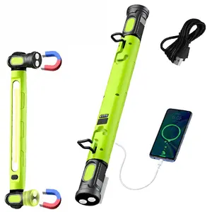 2026  2pcs New Magnetic Work Light Under Hood Rechargeable LED Bar for Mechanics Car Repairing Garage 360° Adjustable 3 Lighting Modes Red