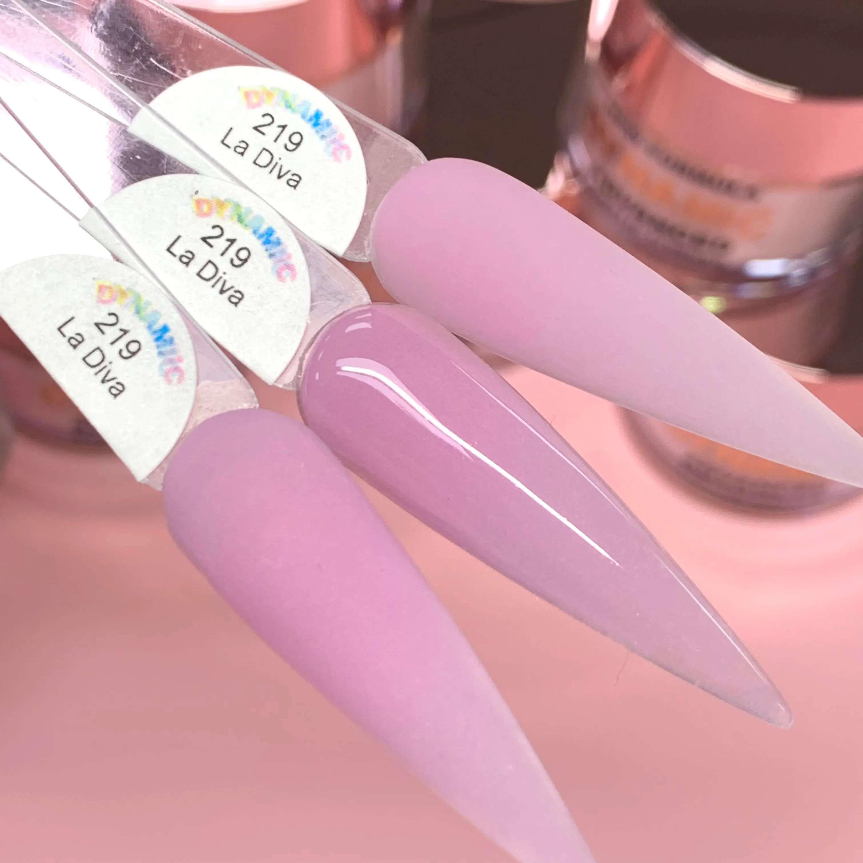 "La Diva" Nude Acrylic Powder (#219) Dragon Pink Purple Nude Color "La Diva" Nude Acrylic Powder (#219) Dragon Pink Purple Nude Color