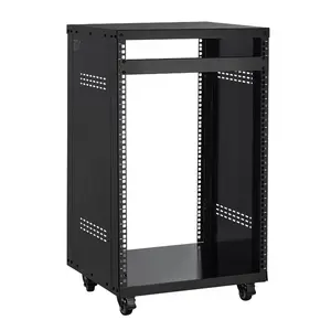 VEVOR 12U AV Rack Stand, 300 lbs Capacity, Network Stereo Recording Studio Rack with Lockable Caster Wheels Round Square Holes, Special Vents for 19 Audio Video Musical IT Equipment MountingVEVOR Super Brand Day