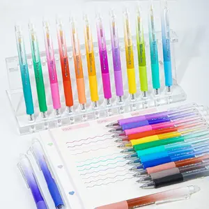 SASPOO Erasable Gel Pens Set - Multi Purpose Pens with Built-In Eraser, Smooth Temperature-Sensitive Ink, Writing Stationery for School Planners, Office & Art Use