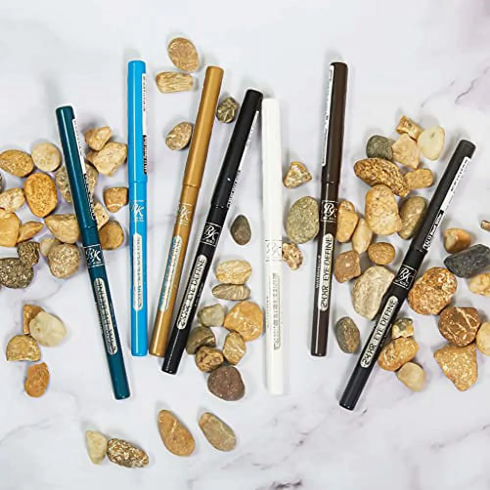 Ruby Kisses 24 HR Eye Define Eyeliner Pencil, Waterproof and Smudge-Proof Eye Makeup with a Rich, Creamy Formula, LAL, Cosmetic, Eye Makeup Product
