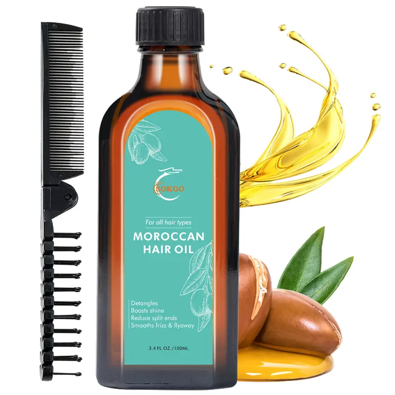Moroccan Argan Treatment Hair Oil for Luxurious Hair Care and Repair, Extra Strength Argan Hair Oil Treatment for Split Ends, Frizzy Hair and Flyaways
