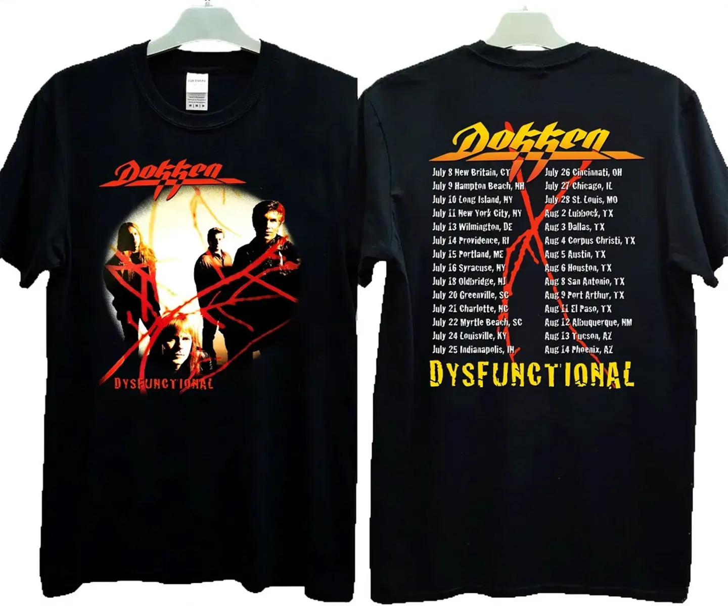 1995 Dokken Dysfunctional Album Concert T-Shirt