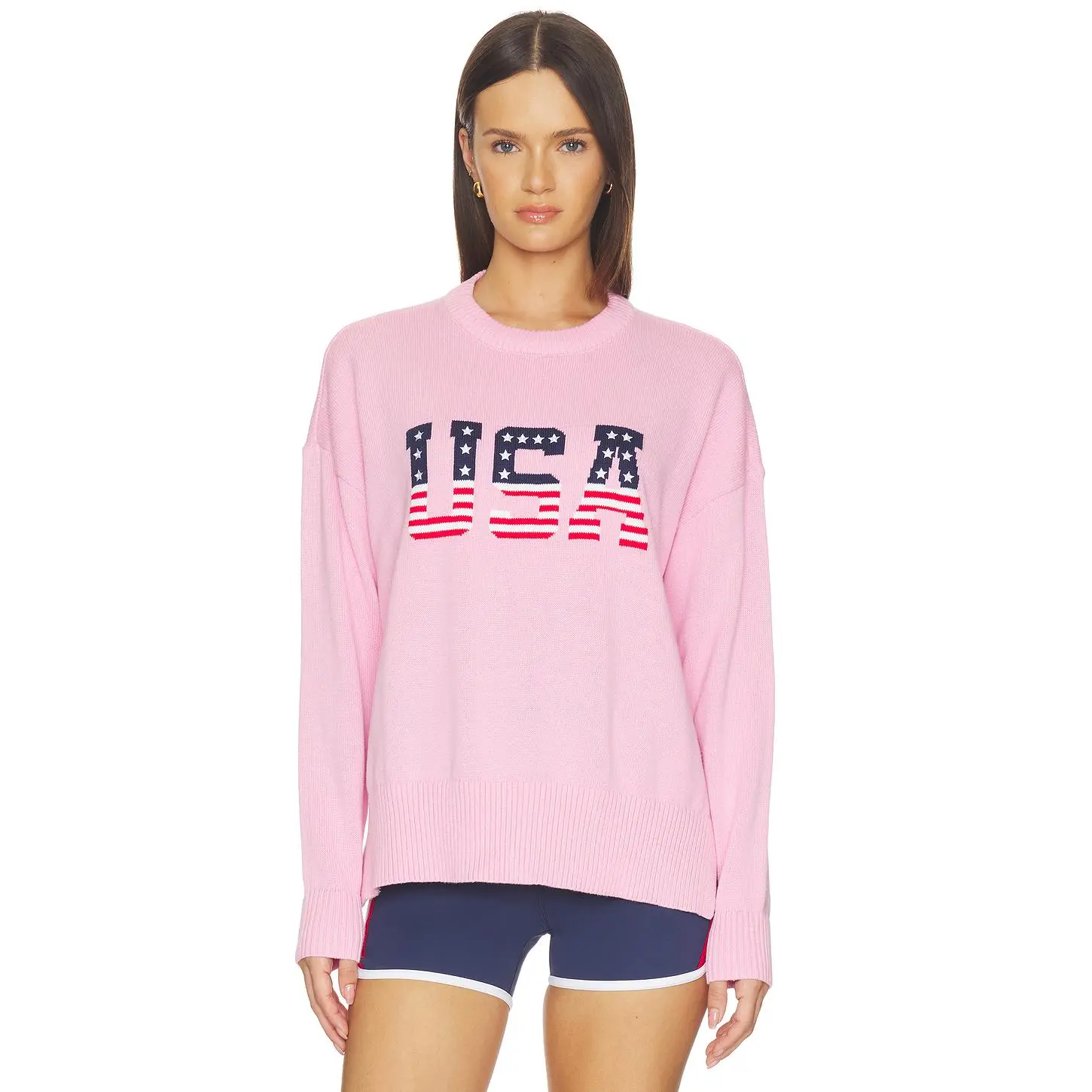 BEACH RIOT Callie Sweater in Prism Pink