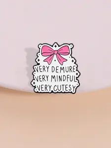 Very Demure Butterfly Knot Brooch, Elegant Girl Style Soft Aesthetic Pin, Thoughtful Gift for Girls and Journal Lovers