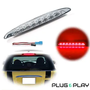 1PC Clear Lens LED Rear 3rd Third Brake Light Lamp For Mini Cooper 1st Generation R50 R53 2002-2006,Replace OEM 63256935789