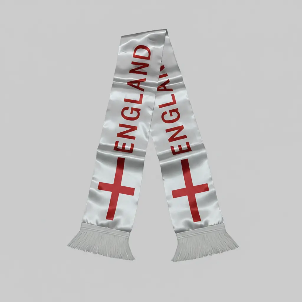 England Satin Fan Scarf 🏴⚽✨
