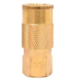 1/4 in. x 1/4 in. NPT Female Industrial Coupler