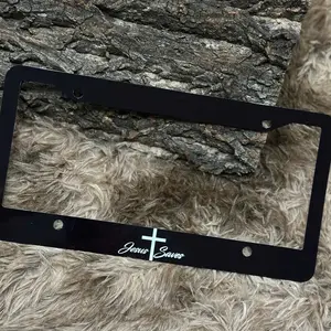 Jesus Saves License Plate Frame | Christian Vanity Tag