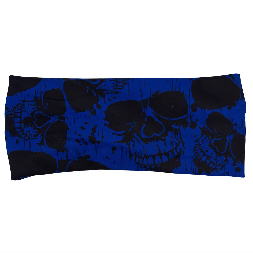 CVG Headband - Cobalt Skulls Workout Hairband