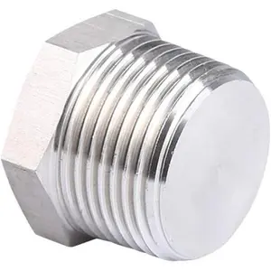 1" NPT Male Outer Hex  Thread Plug Pipe Fitting, 304 Stainless Steel Oil Drain Plug Fitting (Pack of 1)
