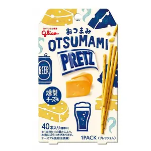 Glico Pretz Crispy Snack Stciks Beer Smoked Cheese Flavor (0.8 oz) Crunchy Savory