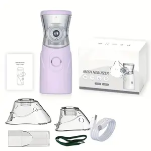 Portable Handheld Moisturizing Facial Steamer, USB Rechargeable Facial Steamer with Accessories, Facial Skin Care Tool for Home, Office and Travel, Handheld Mesh Nebulizer