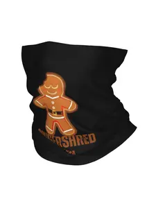 Gingerbread Retro Headband Thin Neck Tube Scarf for Men And Women Suitable for Hiking And Face Covering