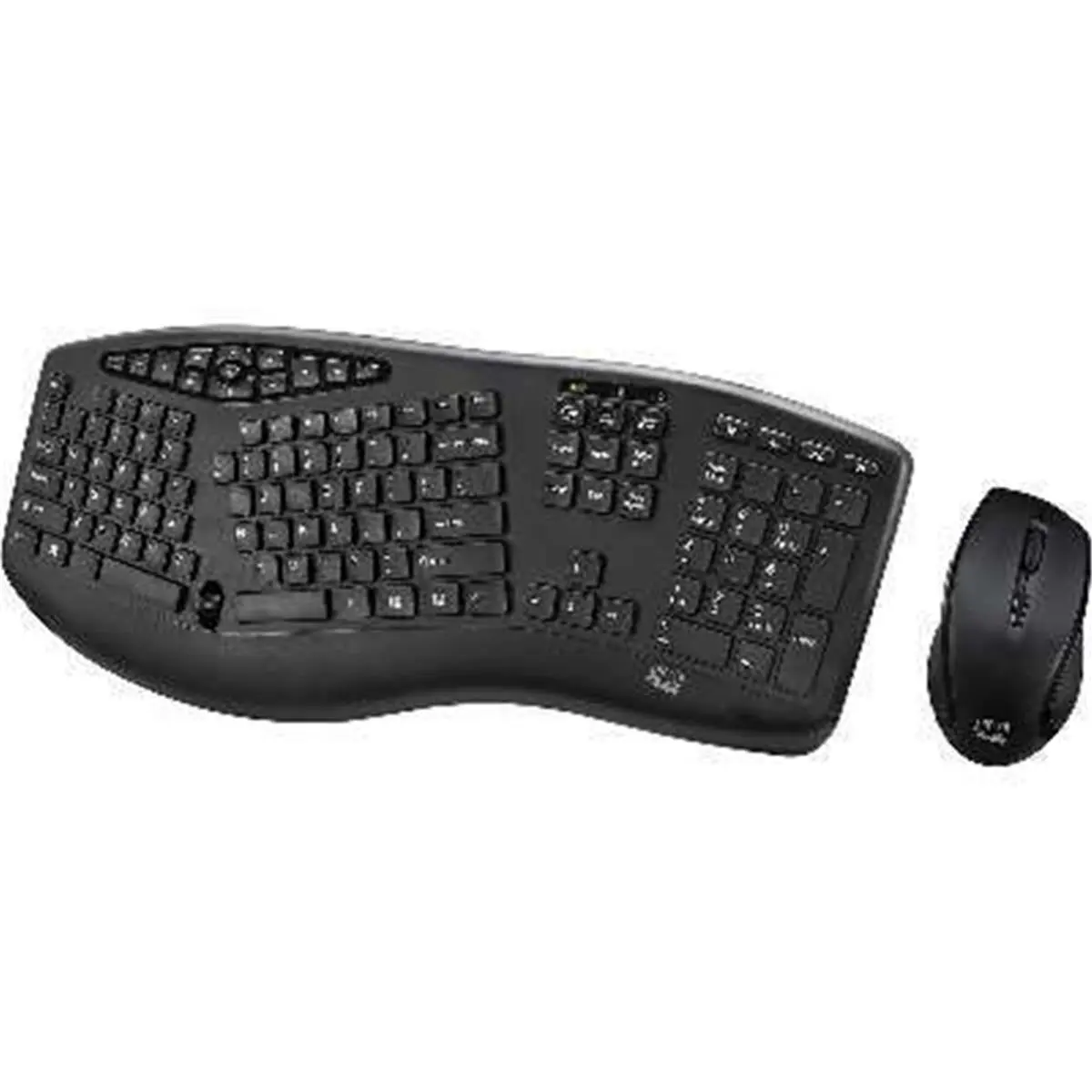 Adesso Wireless Keyboard and Mouse Combo - 2.4 GHz Slim Multimedia Ergonomic Desktop Keyboard with Low Profile Chiclet Keys, Black, Wireless Keyboard Mouse
