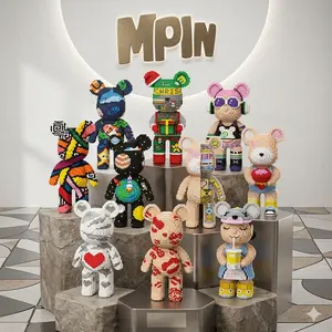 [B2G1!!!]Bear building blocks, Bear Toys,Bear statues, Birthday gifts, Educational gifts, unisex, fashionable decorations, cool gifts, parent-child interactive sets,  For Boys And Girls, Trendy Decorations.