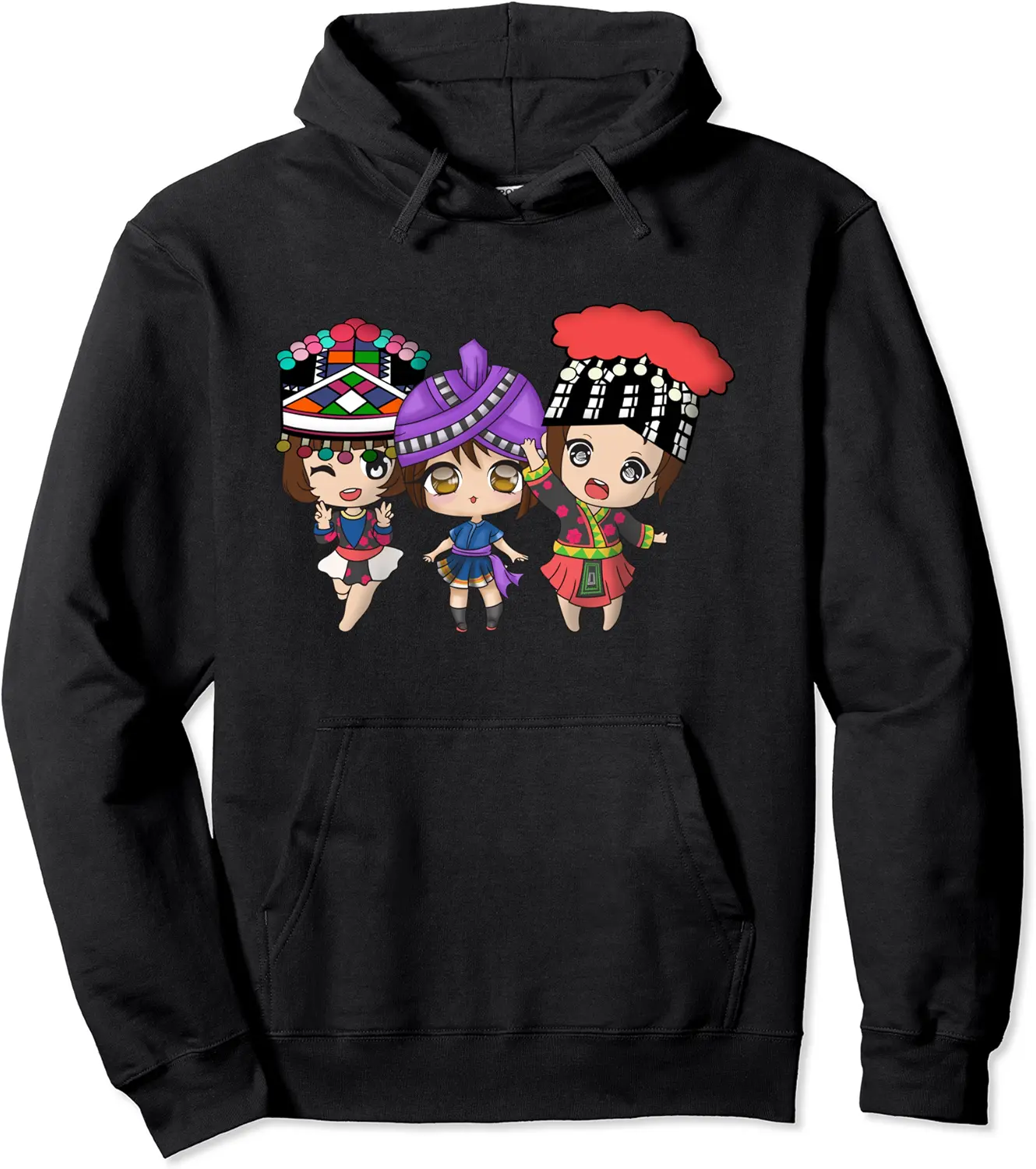 Hmong Miao Proud Traditional Girl Woman Hmoob Queen Sisters Pullover Hoodie - Josephroycos Shop 80B0B82BYR4X