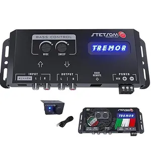 Stetsom Tremor STT42 Digital Bass Restoration Processor with Tremor Control, Wide Bass, and 16 ft Wired Remote for Car Audio Systems