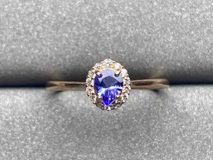 A672 Tanzanite Ring Natural Stone