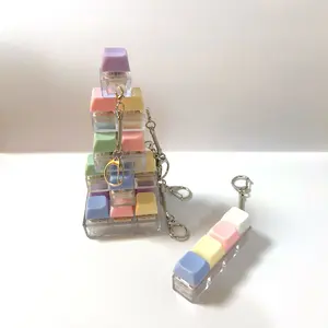 Viral ASMR Clicky Keychain! Cute Pastel Mechanical Keyboard Switch Fidget Toy. Satisfying Stress Relief Gadget for Anxiety & ADHD. Macaron Keycaps Backpack Accessory. Perfect Gift for Gamers & Kawaii Desk Decor.