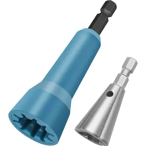 Wire Nut Twister, Wire Twisting Tool, Wire Nut Twiter for Drill, Spin Twist Wire Connector Socket, Wire Connector Driver with 1/4" Chuck, Wire Stripping and Twisting Tool for Cable Quick Stripping (2pcs)