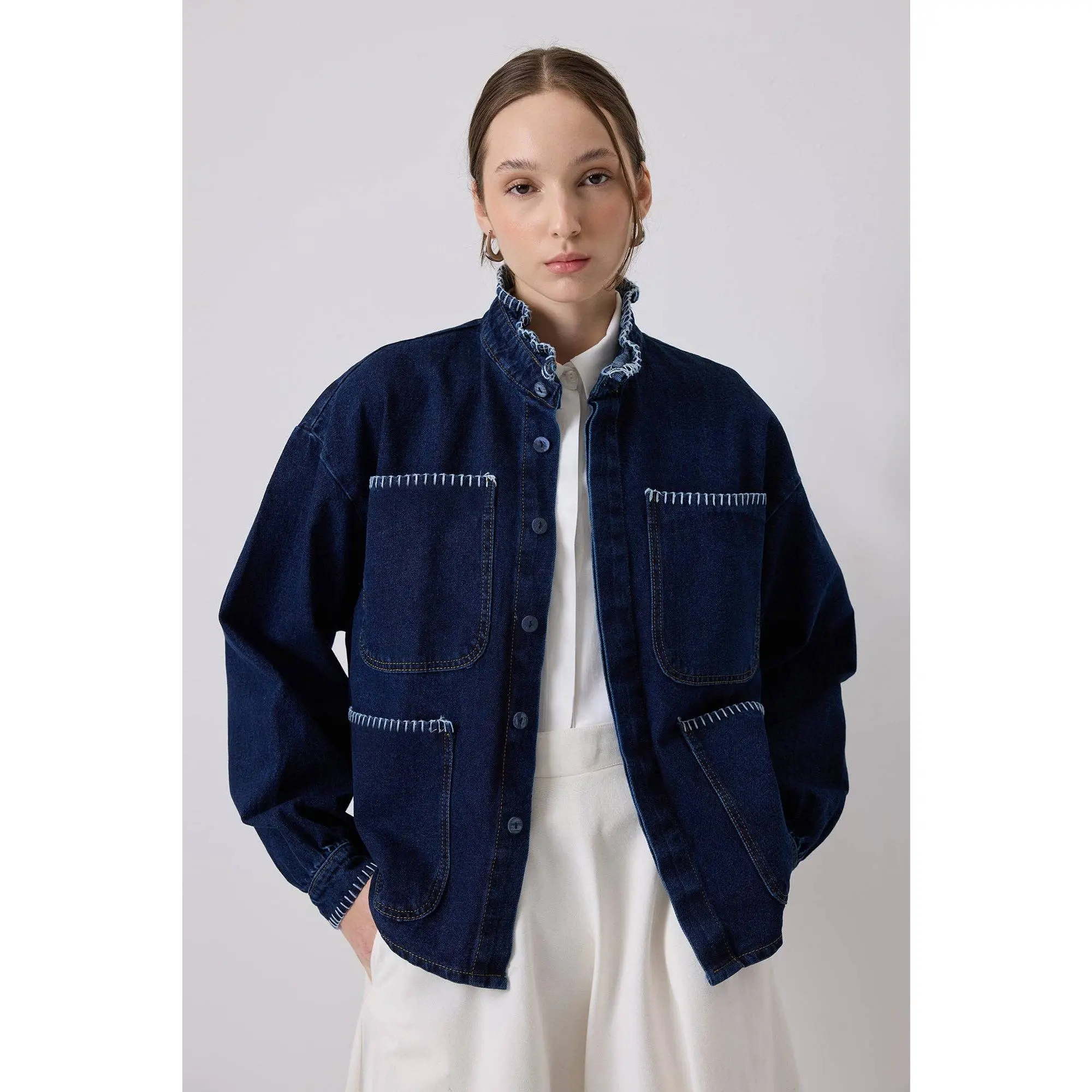 MARIA DARK DENIM JACKET
