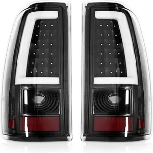 Silverado Tail Lights Compatible With 2003-2006 Chevy 1500/1500HD 2500/2500HD 3500 Driver and Passenger Side OE Style Rear Brake Lamps, Bulb Harness Included (OEM Style)