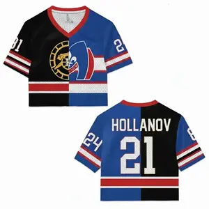 Ilya Shane Mesh Crop Top Jersey, Heated Rivalry Football Jersey Shirt, Shane Hollander Ilya Rozanov Shirt Hollanov Fan Gift for Men Women