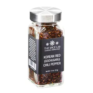 The Spice Lab Gochugaru Korean Red Pepper Flakes – Authentic Chili Flakes For Korean Favorites Like Kimchi & Stir-Fries, Elevate Your Asian Cuisine with Premium Kosher, Gluten-Free Red Pepper Flakes