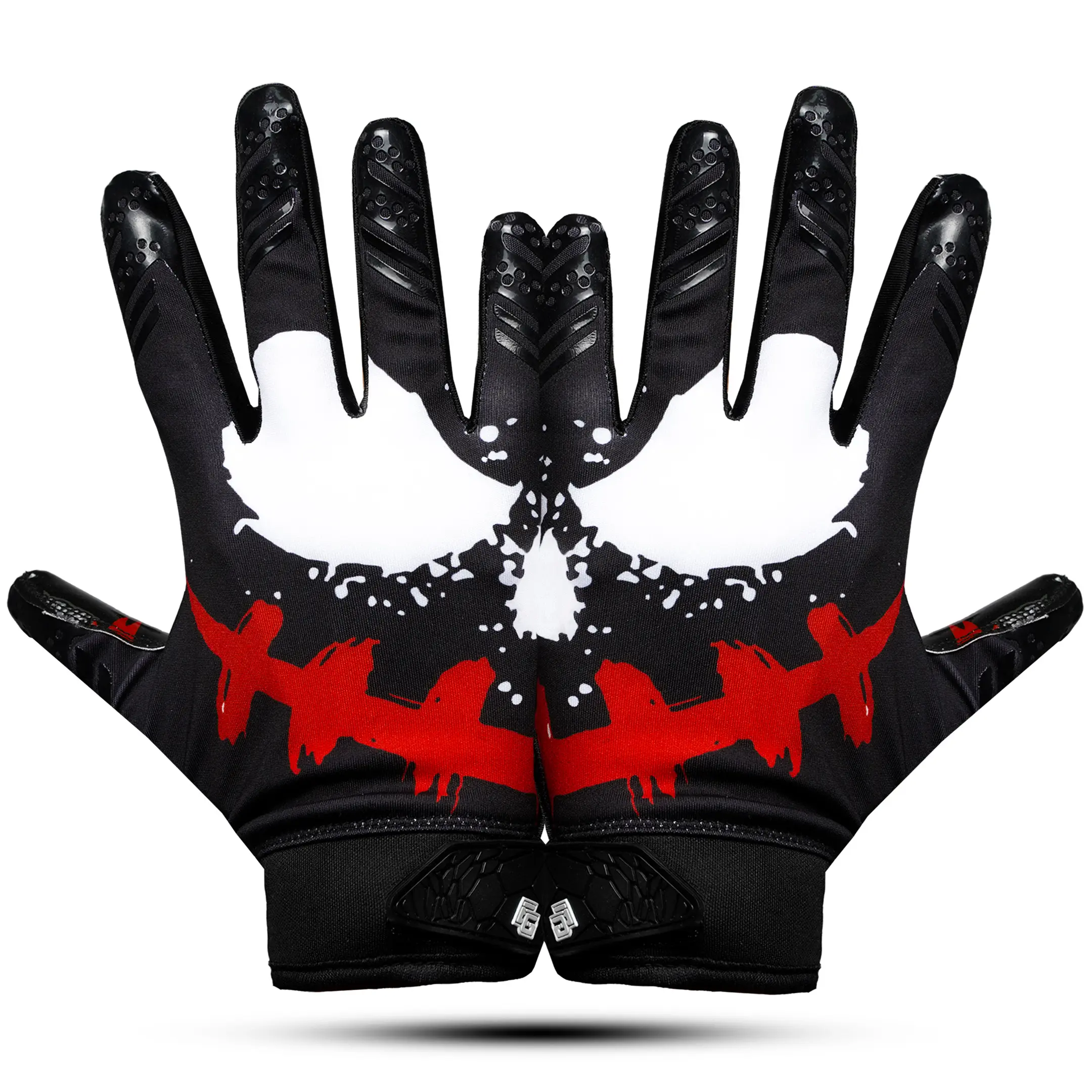 Lupine Jester Men's Elite Receiver Football Gloves - Ultra Sticky Lycra Sports Gloves, Top-Tier Football Accessories