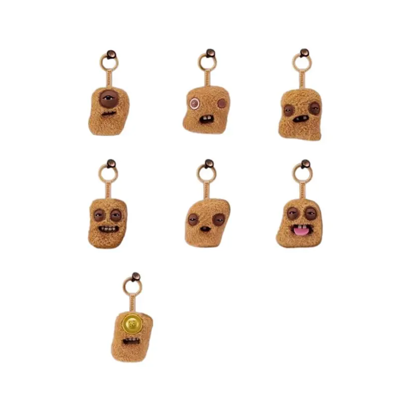 Fuggler Cute Teeth Monster Chicken Nugget Series Blind Box Plush Pendant Funny Trendy Figurine Keychain