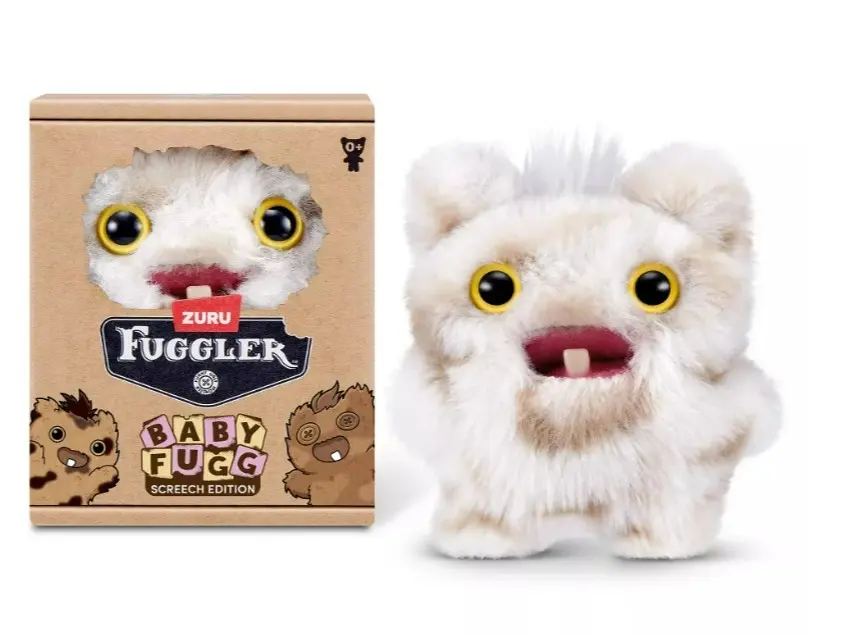 Fuggler Baby Fugg Screech Edition 3.5"-Screech (White & Gray)
