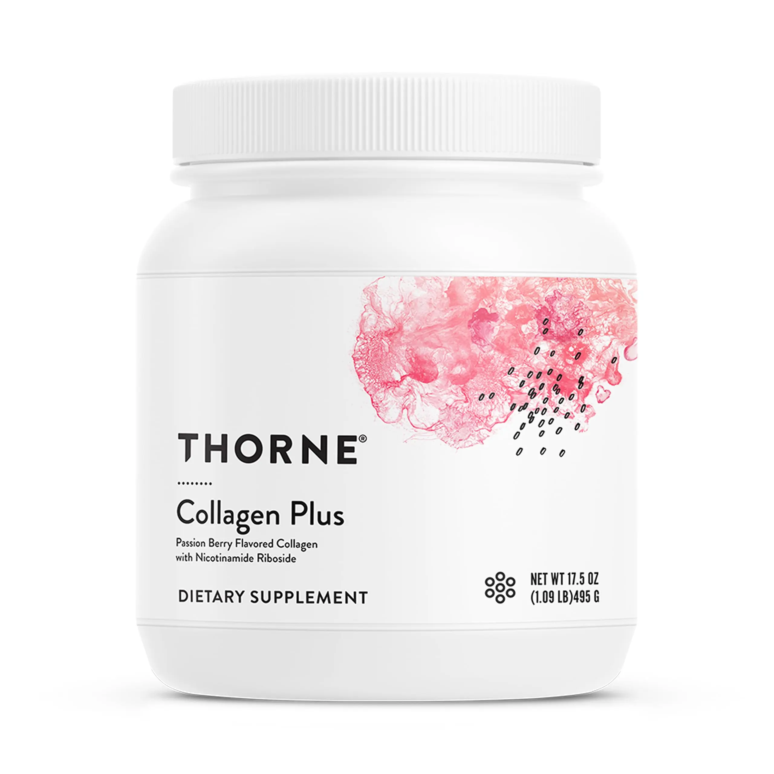 THORNE Collagen Plus, Collagen Peptides with NR & Ceramides, 30 Servings | Supports Skin Hydration, Elasticity & Texture, Reduces Fine Lines & Wrinkles*, Polyphenol Blend, NSF Contents Certified