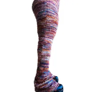 Fuzzy Flare Pants for Women 2024 - High Waist, Sexy & Casual Stacked Fur Leggings