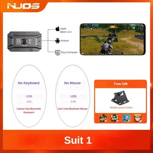 M1 Pro Mobile Phone Game Converter Gaming Keyboard Mouse Controller BT V5.0 Programmable Adapter Support IOS Android System SSMMDZ